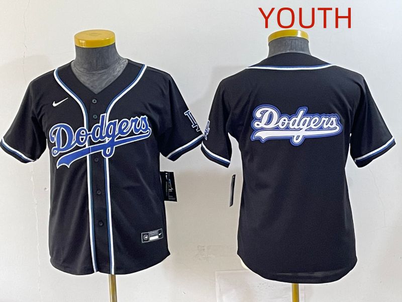 Youth 2025 Los Angeles Dodgers Blank Black Three generations Fashion Nike MLB Jersey style 17